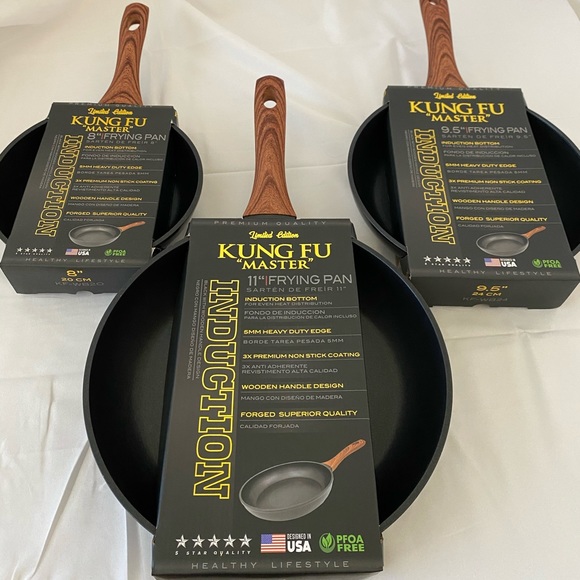 Other - Fry Pan 3 Pc Set Heavy Duty Forged Superior Qualit